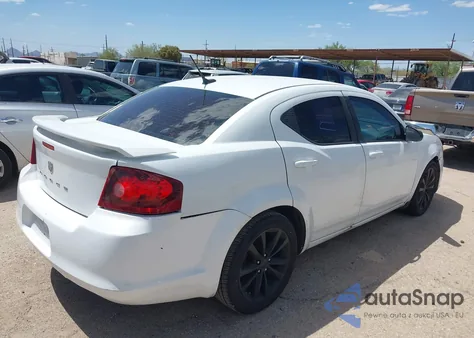2013 Dodge Avenger Se V6 z USA, uszkodzony, nr VIN 1C3CDZAG2DN750708